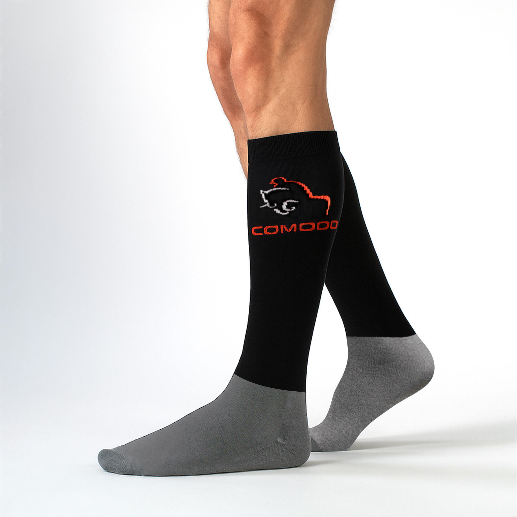 Comodo - Damen Kniehohe Reitpferde Socken | Pferdesport Socken zum Reiten 3/4