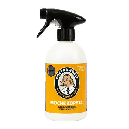 Olej do kopyt ze srebrnym połyskiem w spray - Mocne Kopyta z brokatem