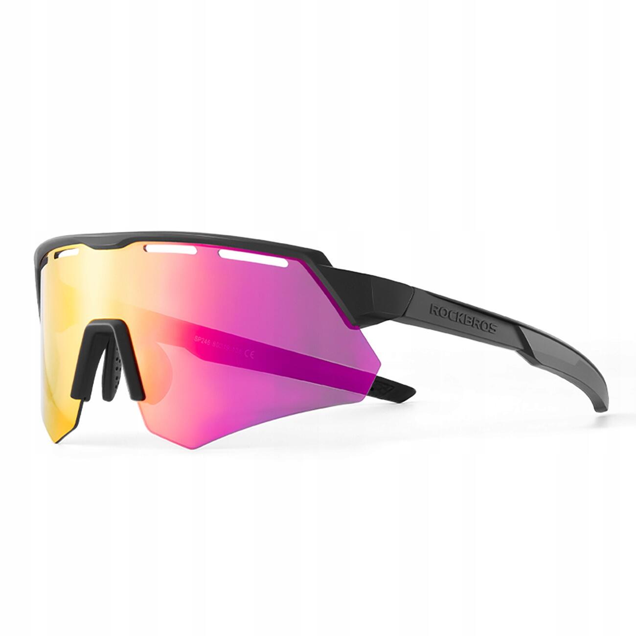 ROCKBROS Rockbros polarisierte Fahrradbrille mit UV-Schutz und Korrektureinsatz