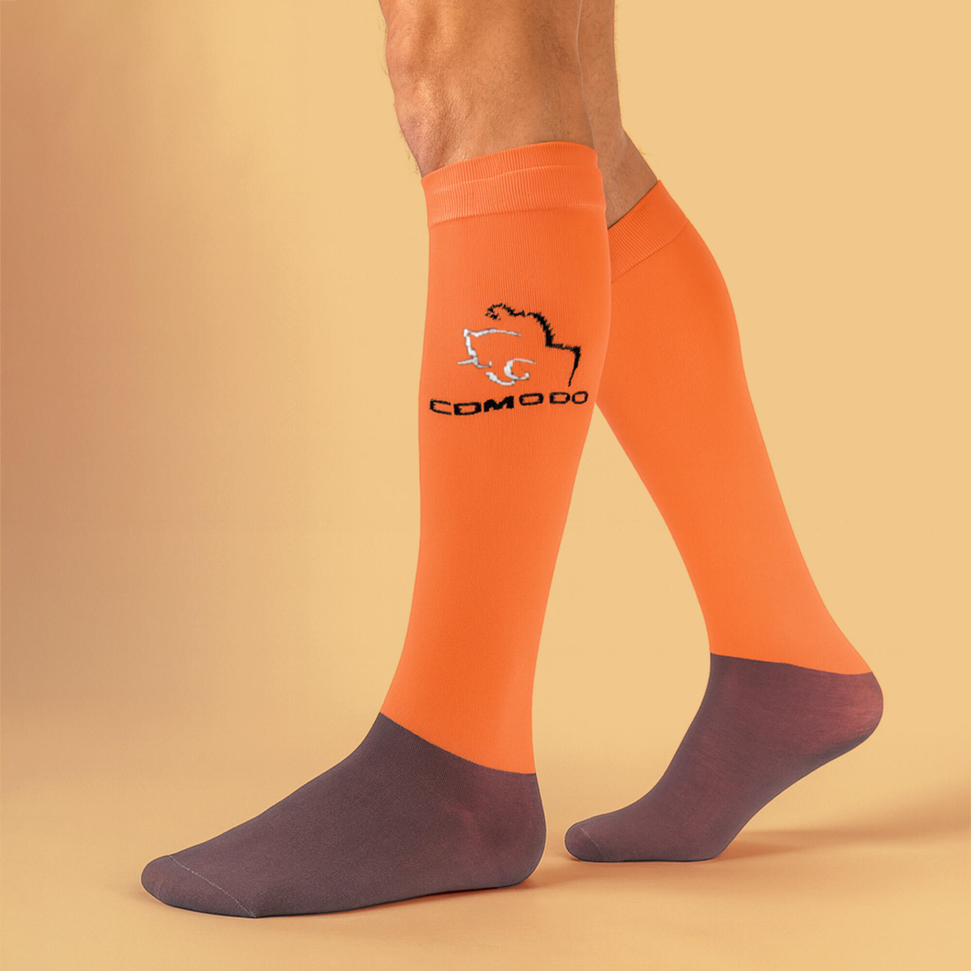 COMODO - Femme Chaussettes Equitation | Chaussettes Hautes Longues pour Eté 3/4