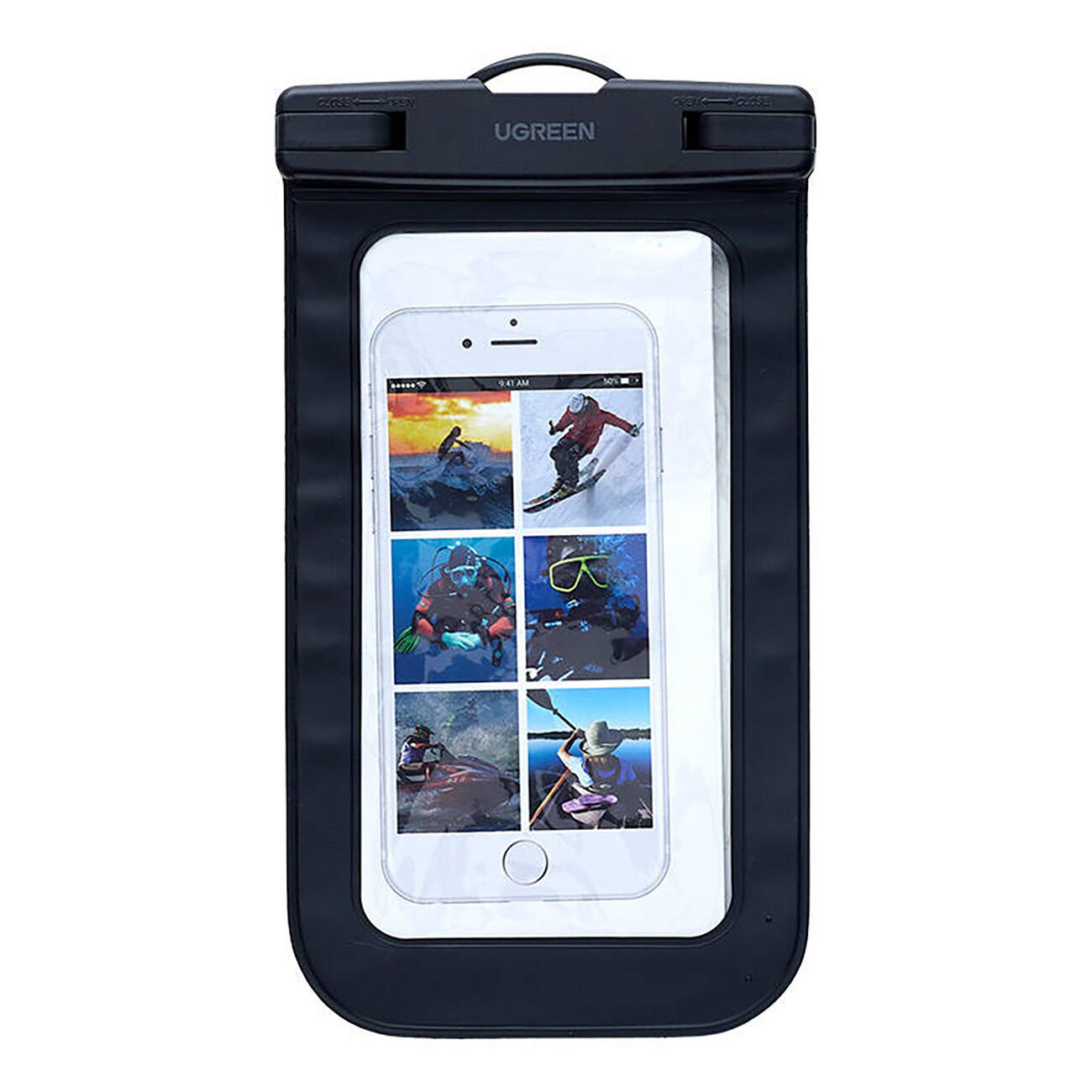 ETUI WODOODPORNE IPX8 UGREEN NA TELEFON SMARTFON NA BASEN PLAŻĘ UNIWERSALNE 2/7