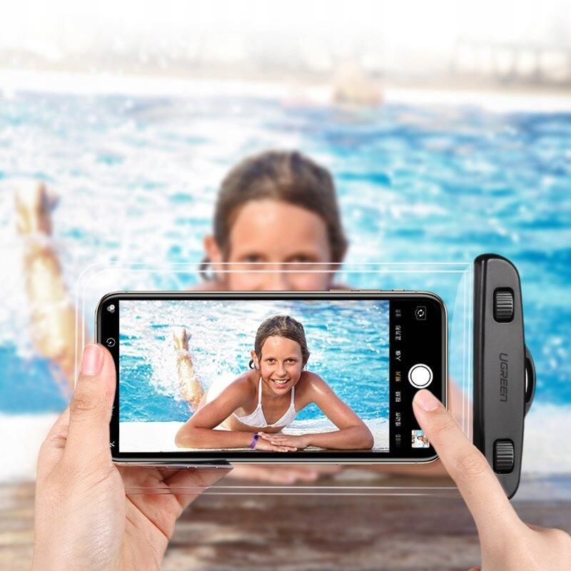 UGREEN WODOSZCZELNE ETUI WODOODPORNY CASE NA TELEFON NA BASEN PLAŻĘ WODĘ 6/7