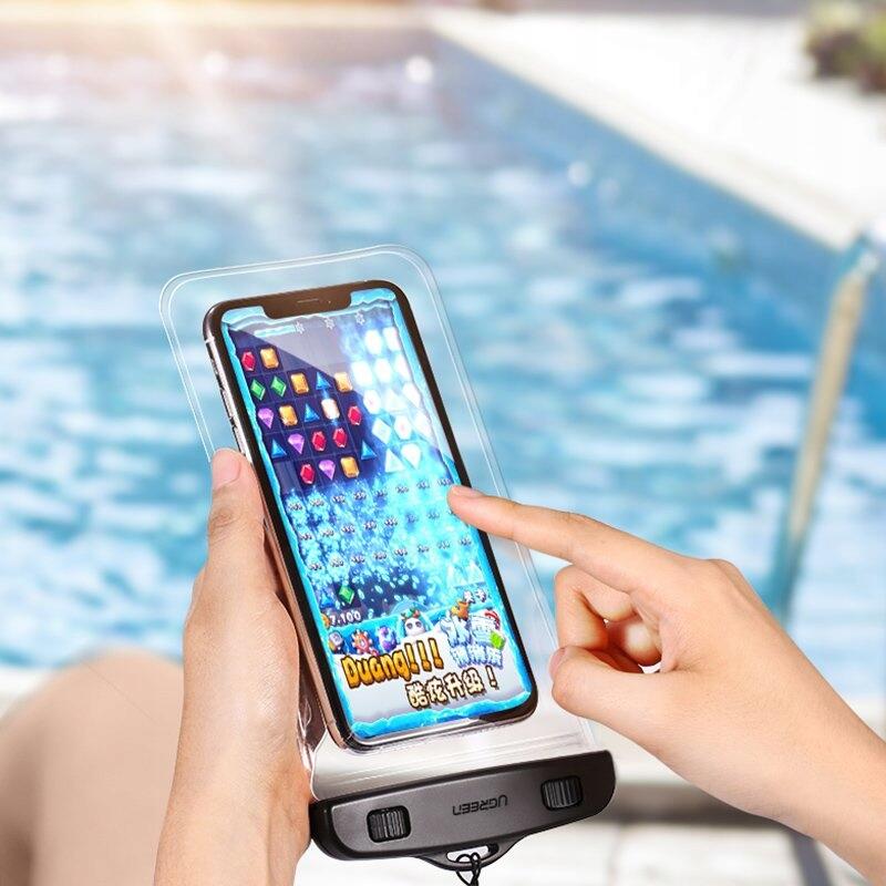 UGREEN WODOSZCZELNE ETUI WODOODPORNY CASE NA TELEFON NA BASEN PLAŻĘ WODĘ 5/7