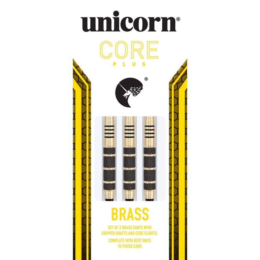 Unicorn S/T Core Plus Win-Blk/Gld Brass Dart - 19G 3/6