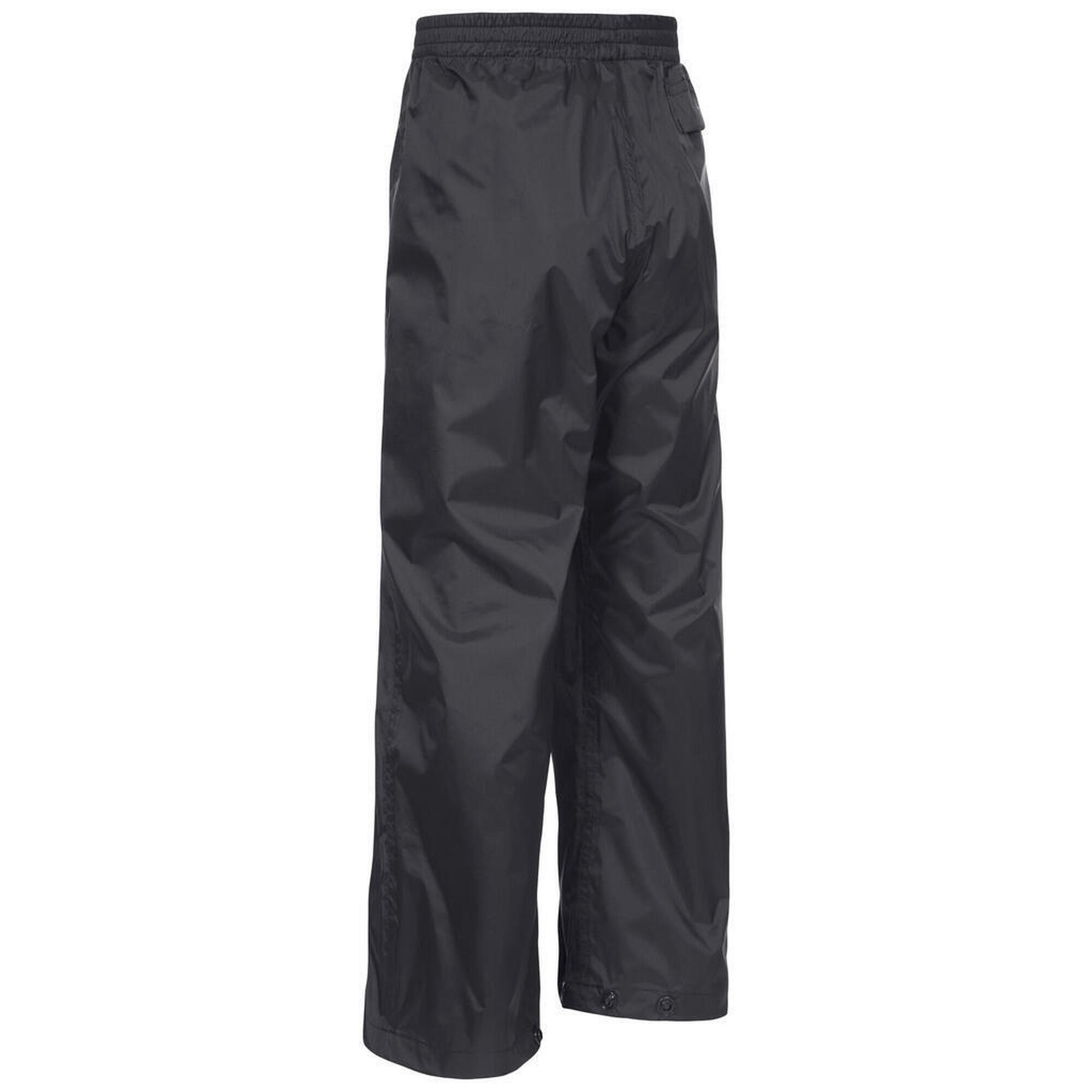 Pantaloni Trespass Qikpac - Unisex copii, negri