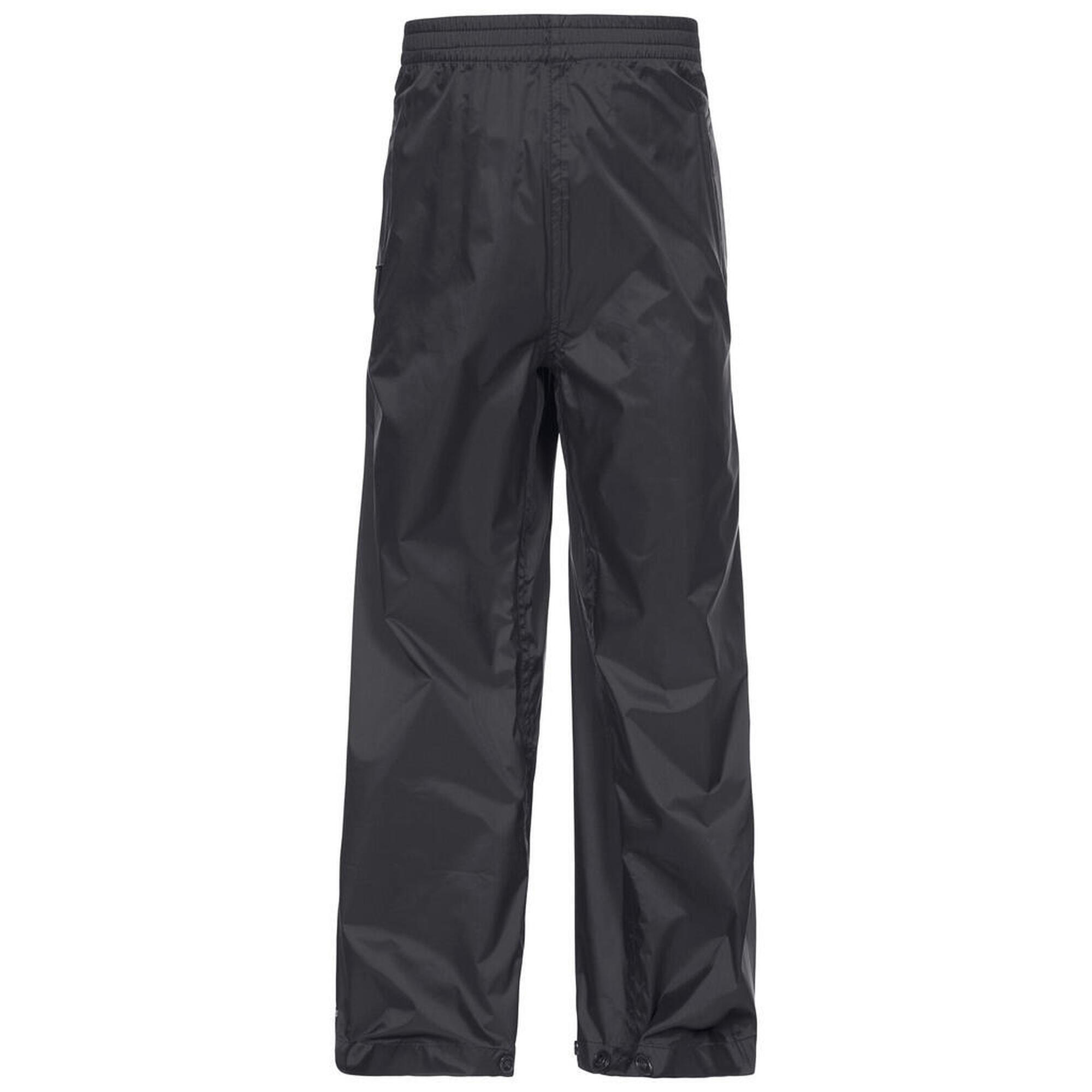 Pantaloni Trespass Qikpac - Unisex copii, negri