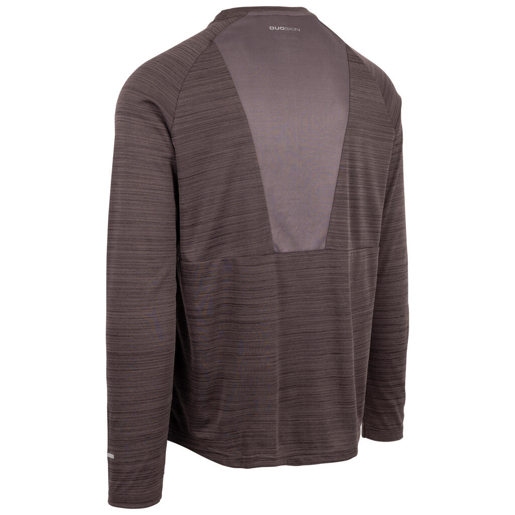 Trespass Adamo- Haut actif pour hommes Noir Chiné 3/4