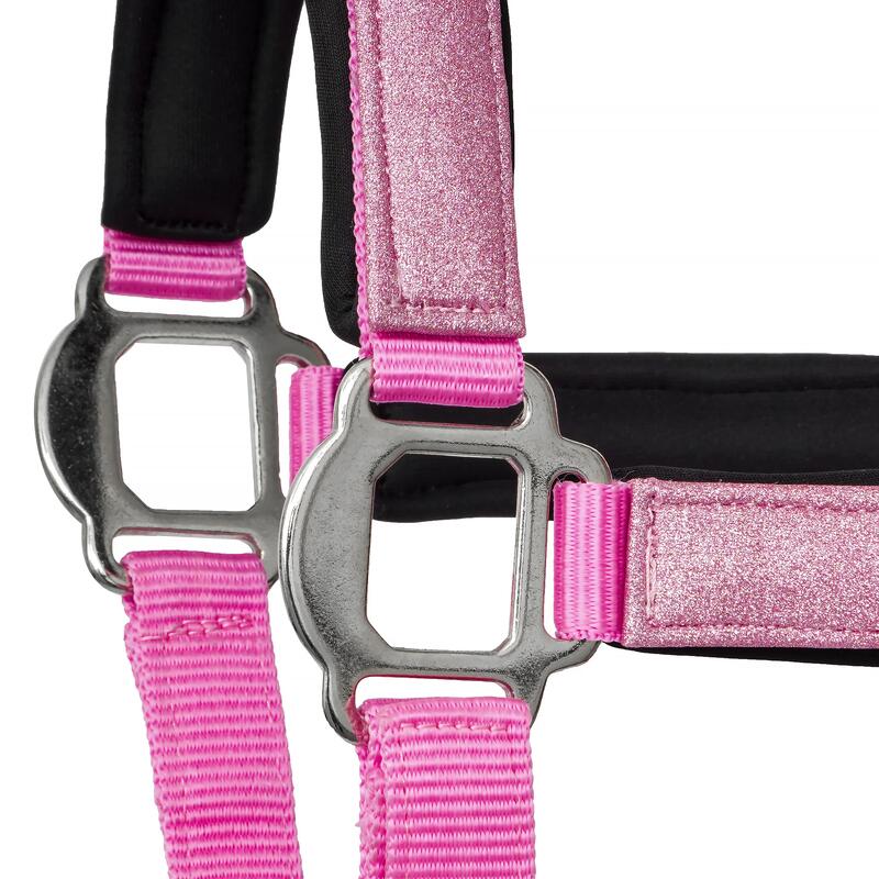 Căpăstru de călărie START Neoprene Glitter2tone cu sclipici pentru cal și ponei