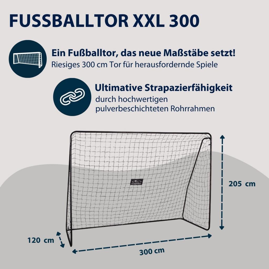 Hudora Voetbaldoel XXL - 300x205x120cm 4/7