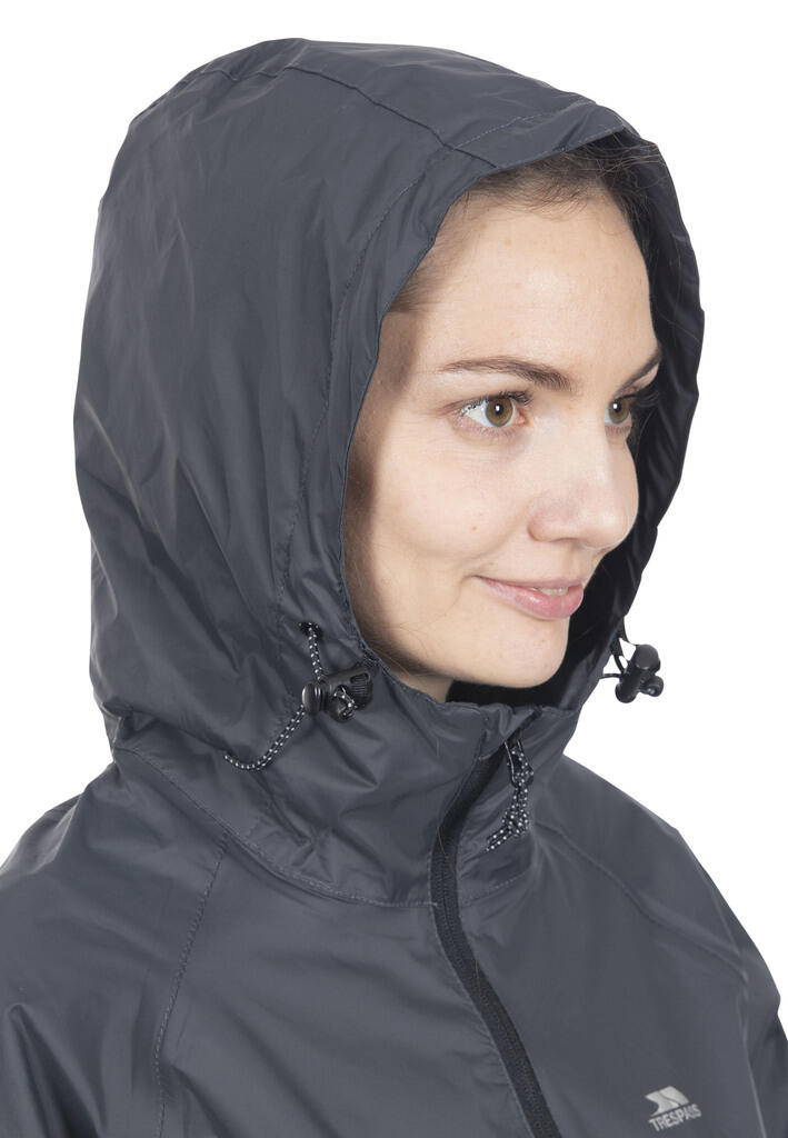 Chaqueta impermeable con capucha y cremallera Trespass Qikpac 4/7