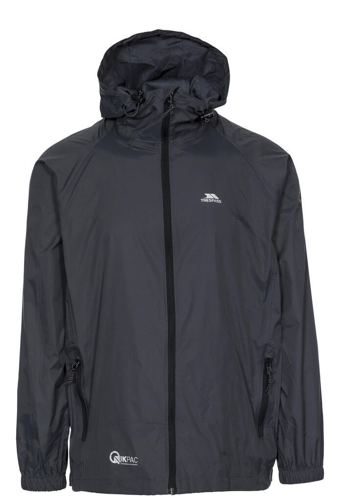 Chaqueta impermeable con capucha y cremallera Trespass Qikpac 6/7