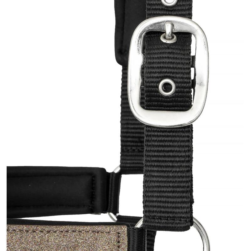 Căpăstru de călărie START Neoprene Glitter2tone cu sclipici pentru cal și ponei