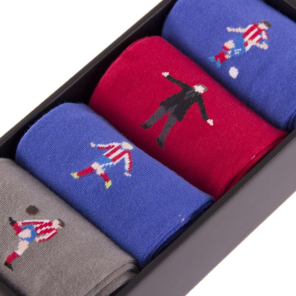 Calcetines Casuales - Niños - Atletico de Madrid - Pack de 4 - Multicolor 3/6
