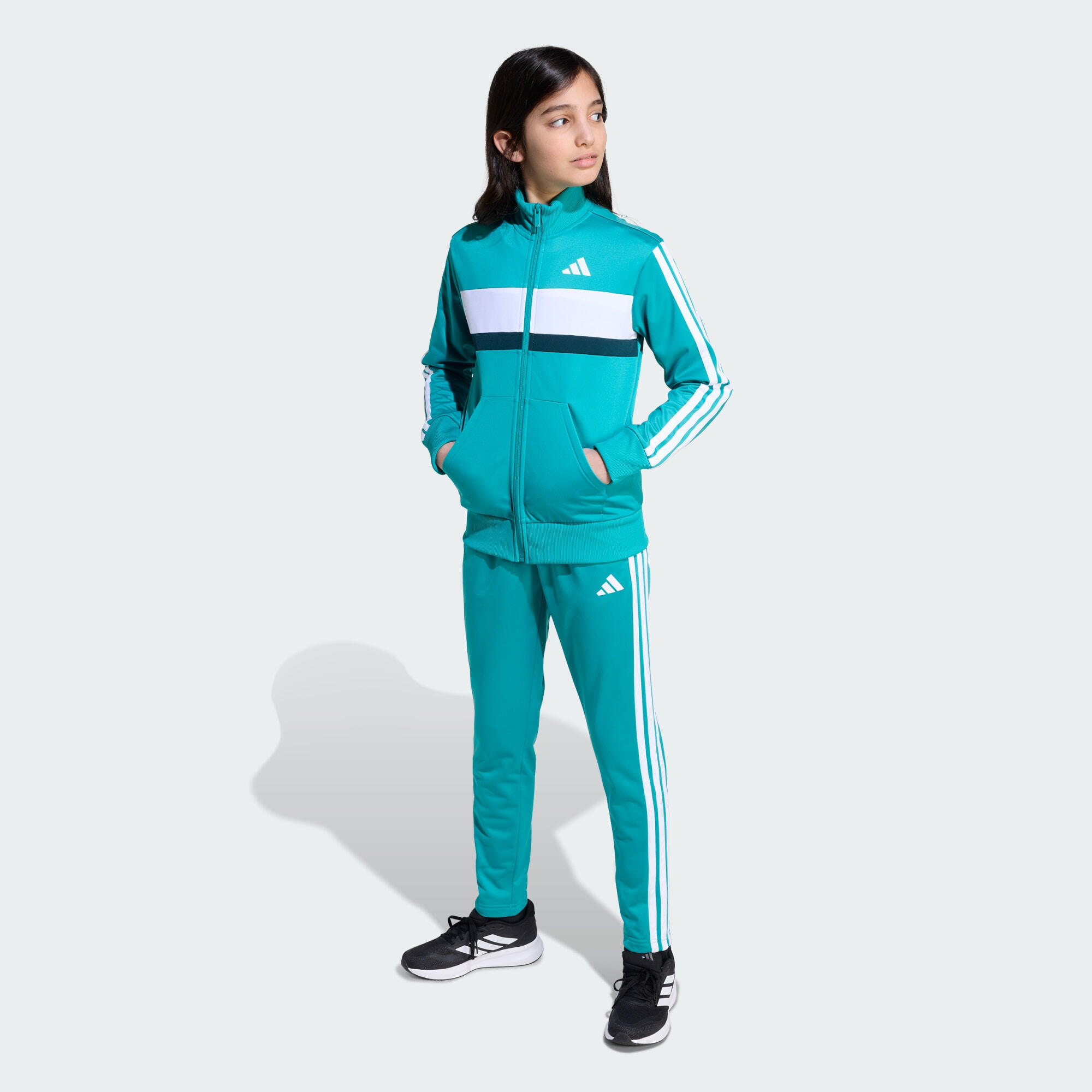 Fato de Treino em Tricô 3-Stripes Tiberio Seasonal Essentials – Criança 3/7