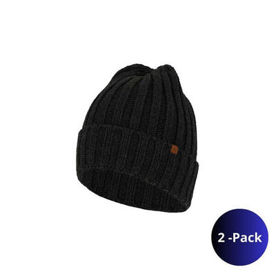 Grofgebreide skimuts heren - fashion - 2-pack - one size