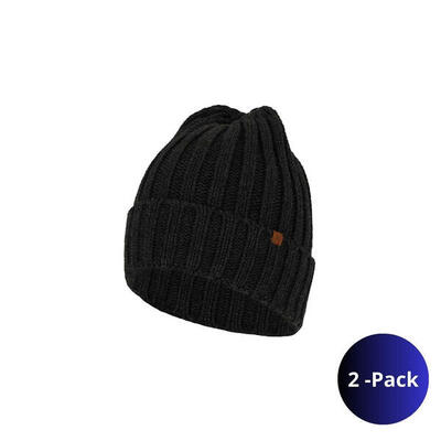 Grofgebreide skimuts heren - fashion - 2-pack - one size