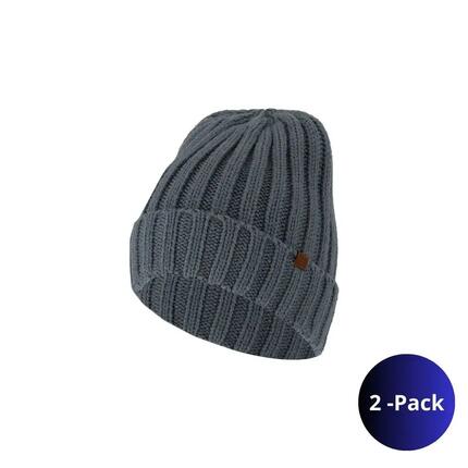 Grobstrickmütze für Herren, 2er-Pack, Einheitsgröße