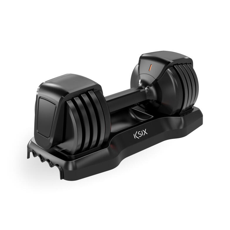 Haltère réglable 11 kg Ksix, Fitness, 8 disques, Poignée ergonomique 5/5