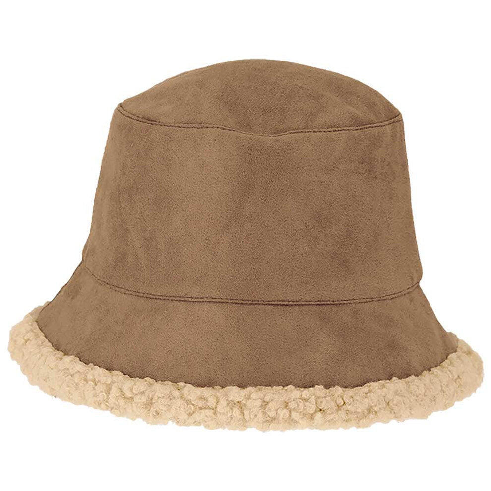 Guanti e cappello da pescatore - Pelle scamosciata - Sabbia 2/4