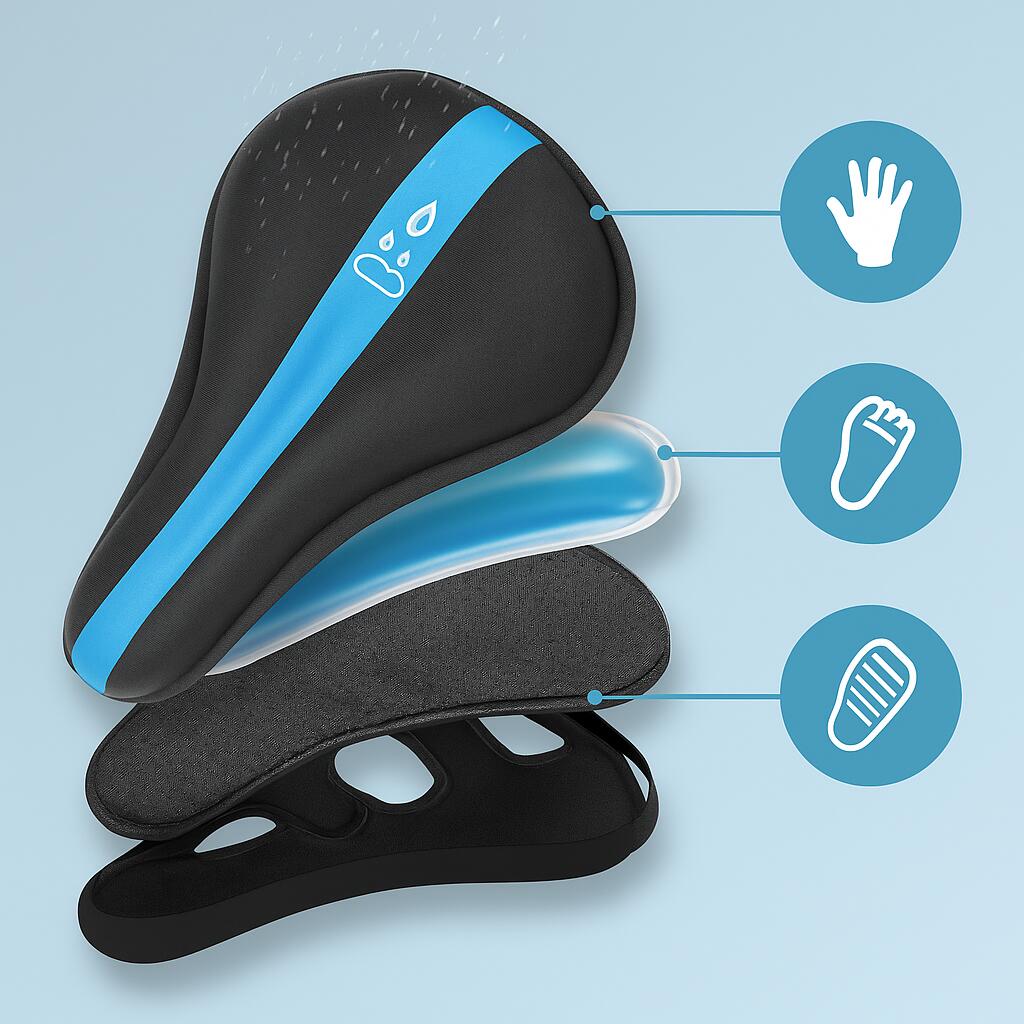 Fietszadelhoes met gel - Universeel formaat - Waterdicht 6/6