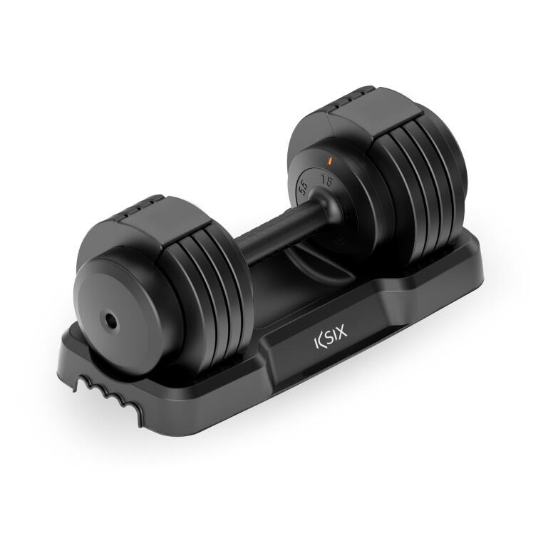 Haltère réglable 25 kg Ksix, Fitness, 8 disques, Poignée ergonomique 5/5