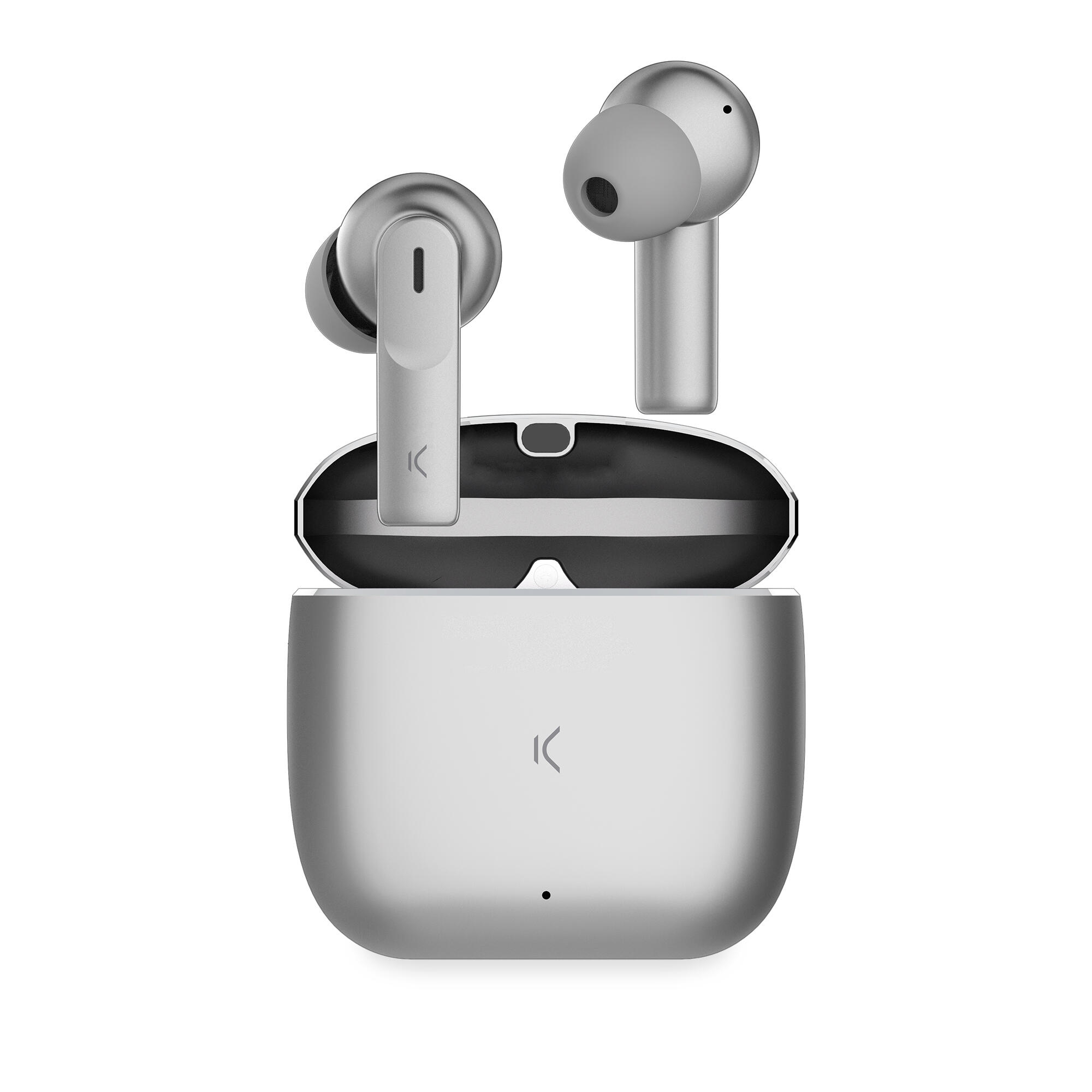 Ksix - Écouteurs Sans Fil Ksix Meteor, Argent - Casque Audio - Gris - Kid Unique - Decathlon