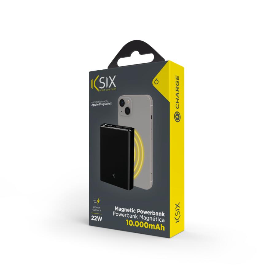 Powerbank magnética KSIX 10.000 mAh 3/4