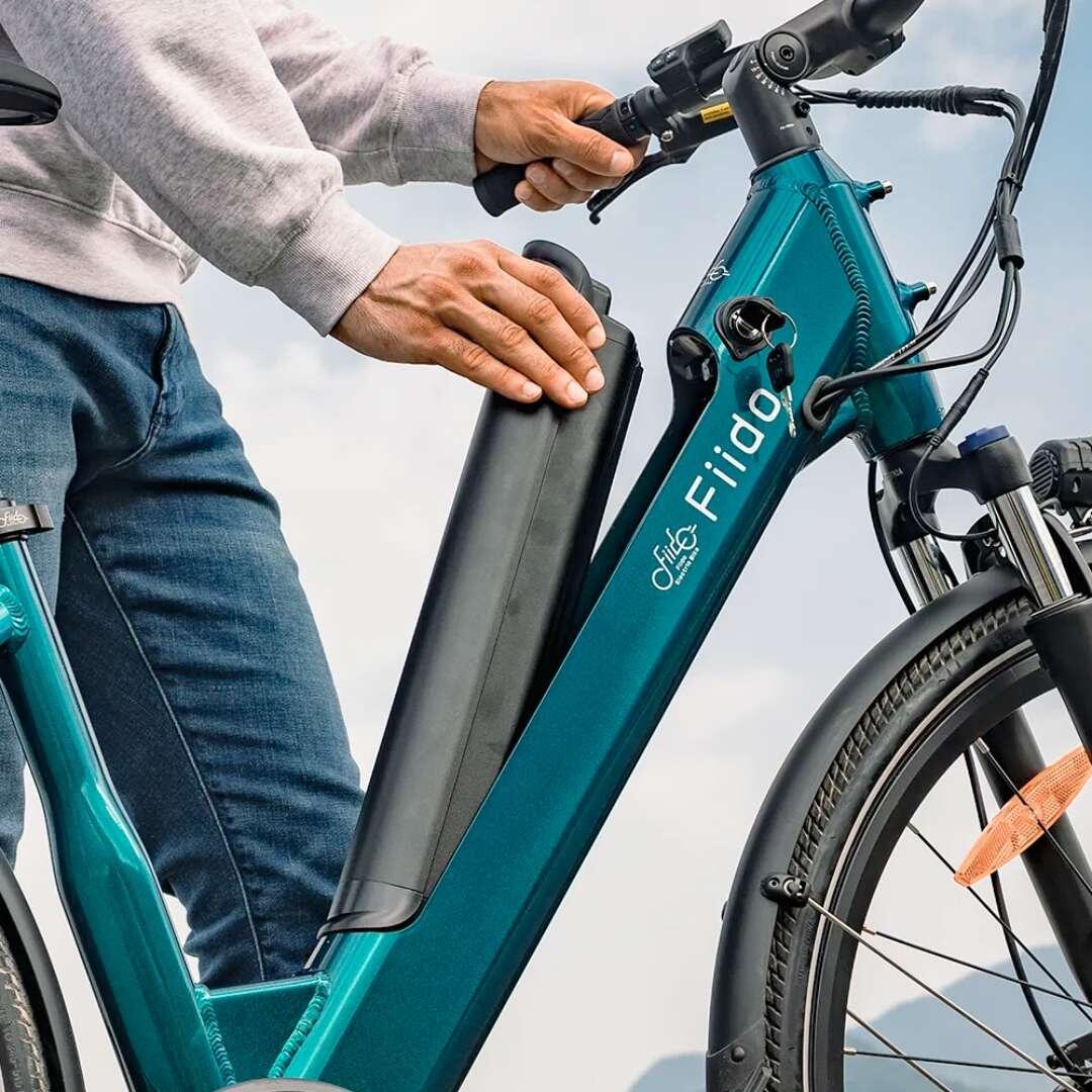 Second Life - Vélo électrique urbain vert Fiido C11 3/4