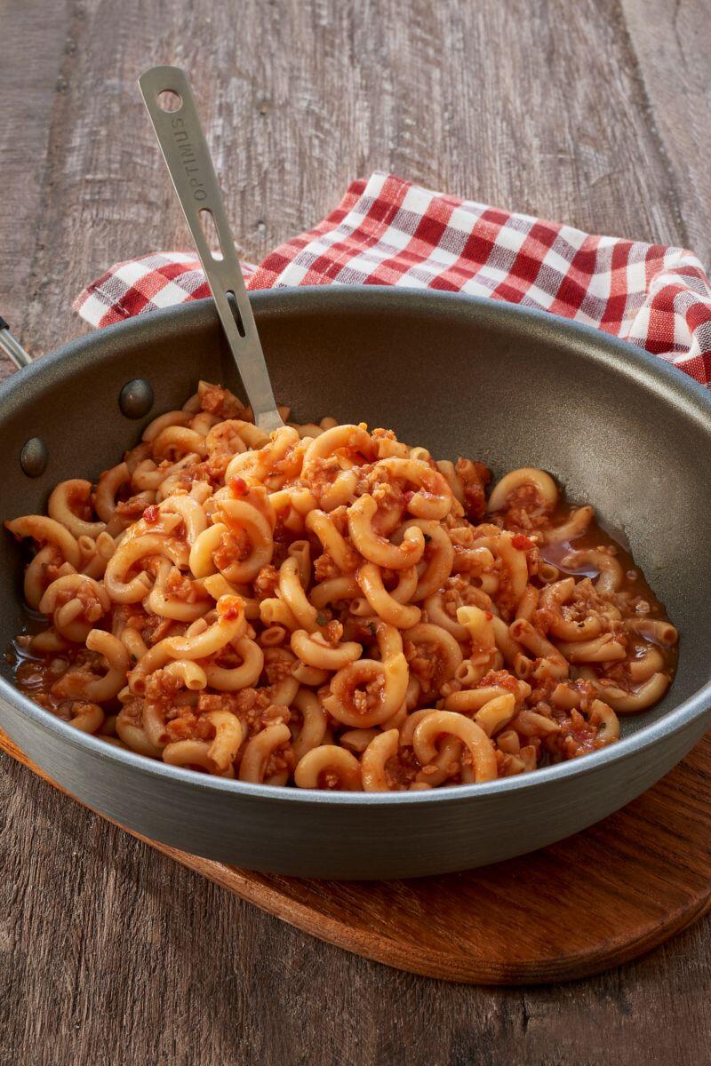 Nourriture pour le trekking Pâtes Bolognaises Repas Végétarien 4/4