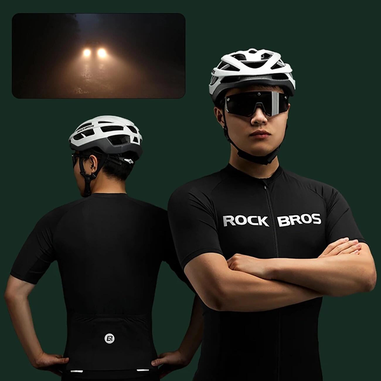 Maillot de ciclismo de manga corta Rockbros - negro 3/7