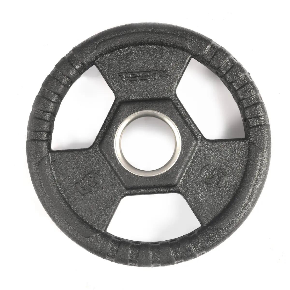 Plaque de poids olympique en caoutchouc 50 mm - avec poignées - 2,5kg 6/7