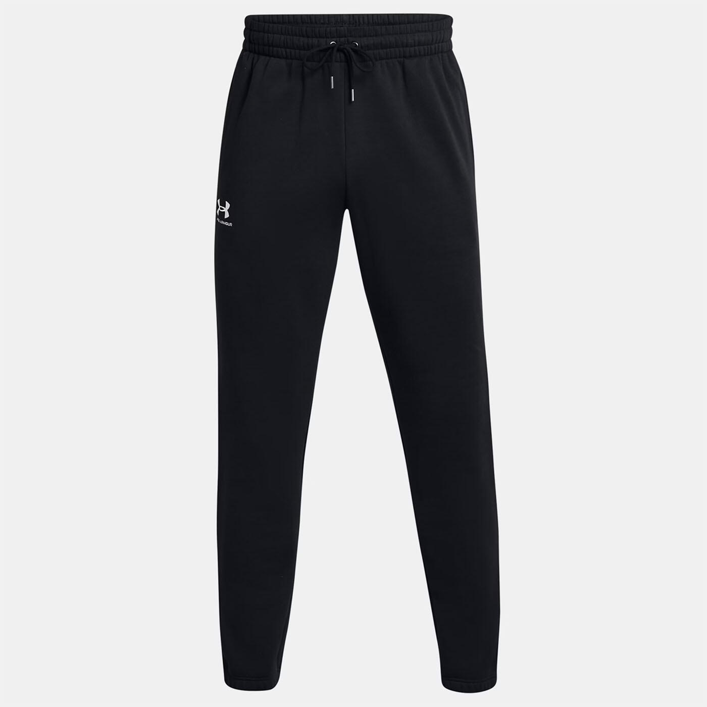 Pantalón De Chándal Ua Icon Fleece Para Hombre Con Bandas Negro/blanco 4/6