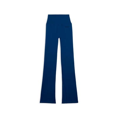 Leggings sportivi seamless a zampa con vita altissima