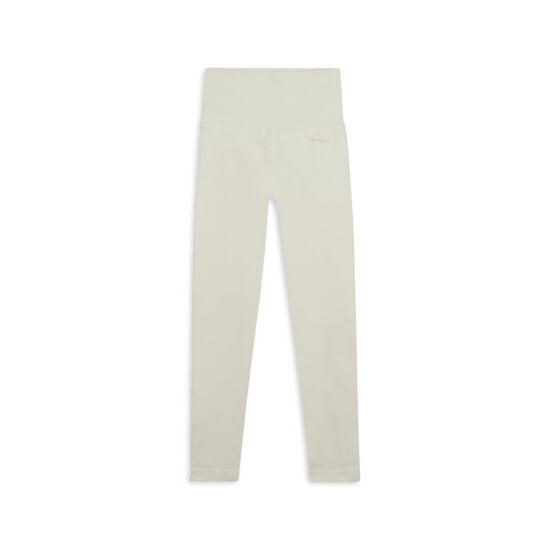 Leggings 7/8 à taille haute en tissu côtelé sans coutures