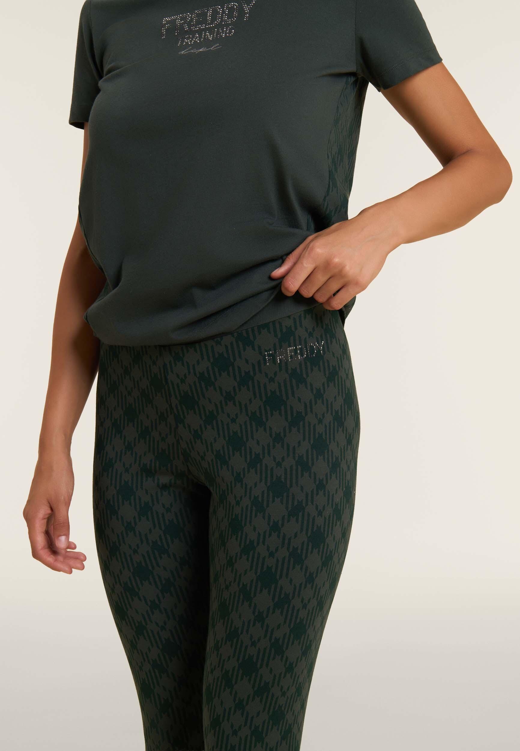 Leggings 7/8 con estampado geométrico lateral 4/4