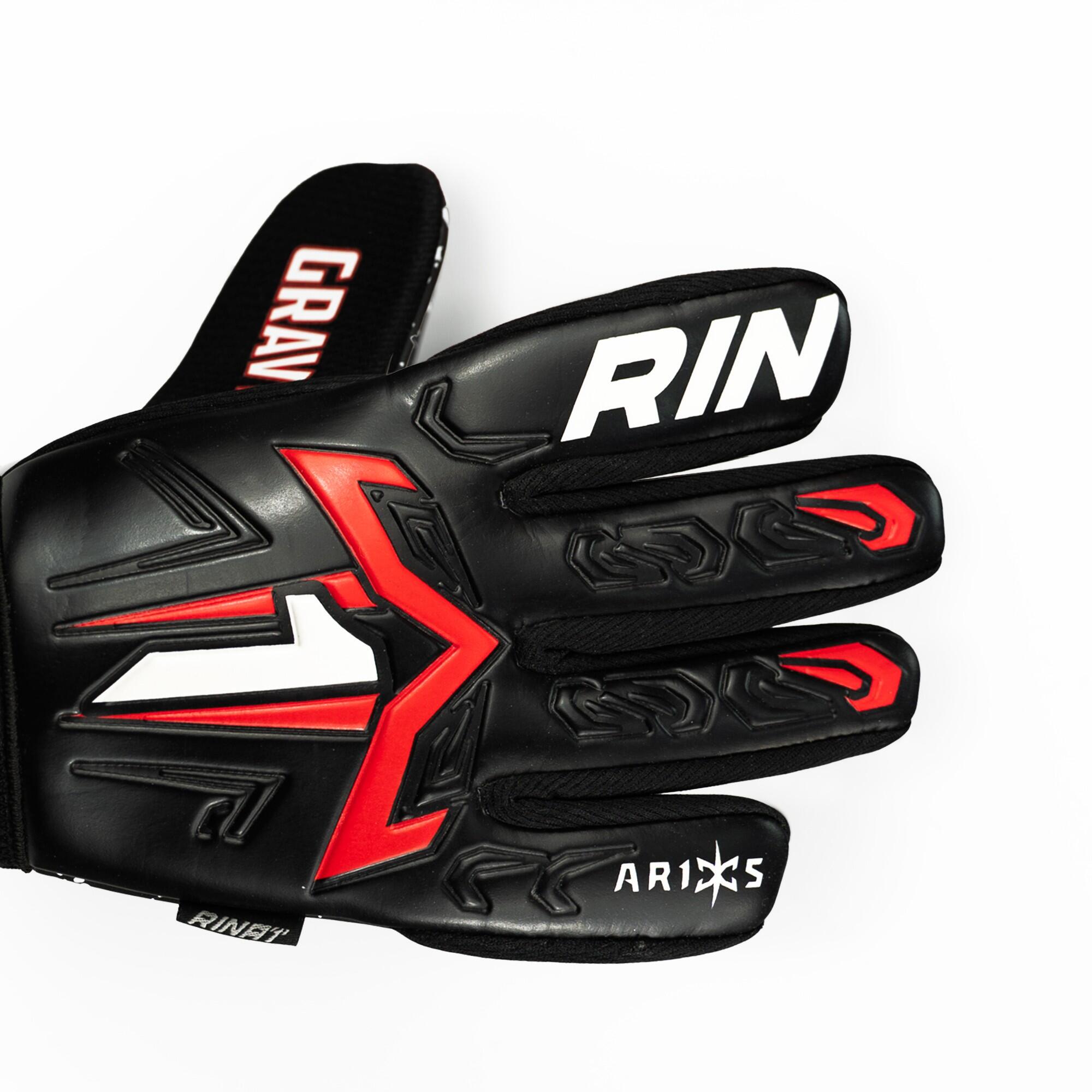 Guantes Portero Fútbol Rinat Niño Aries X Gravity Césped Artificial 2/6