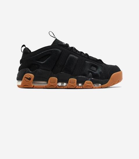 Nike Air More Uptempo Low Black Gum