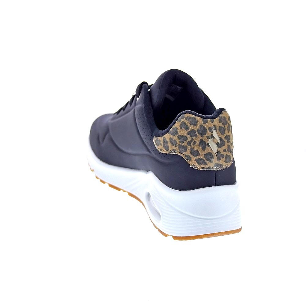 Y Elegante Baskets FEMME Skechers Uno Air Jungle Nite NOIR 3/5