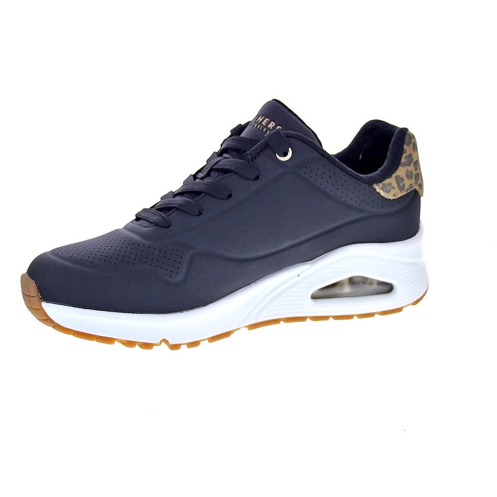 Y Elegante Baskets FEMME Skechers Uno Air Jungle Nite NOIR 2/5