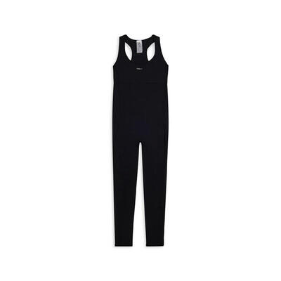 Tuta jumpsuit seamless con schiena scoperta e cuciture shaping