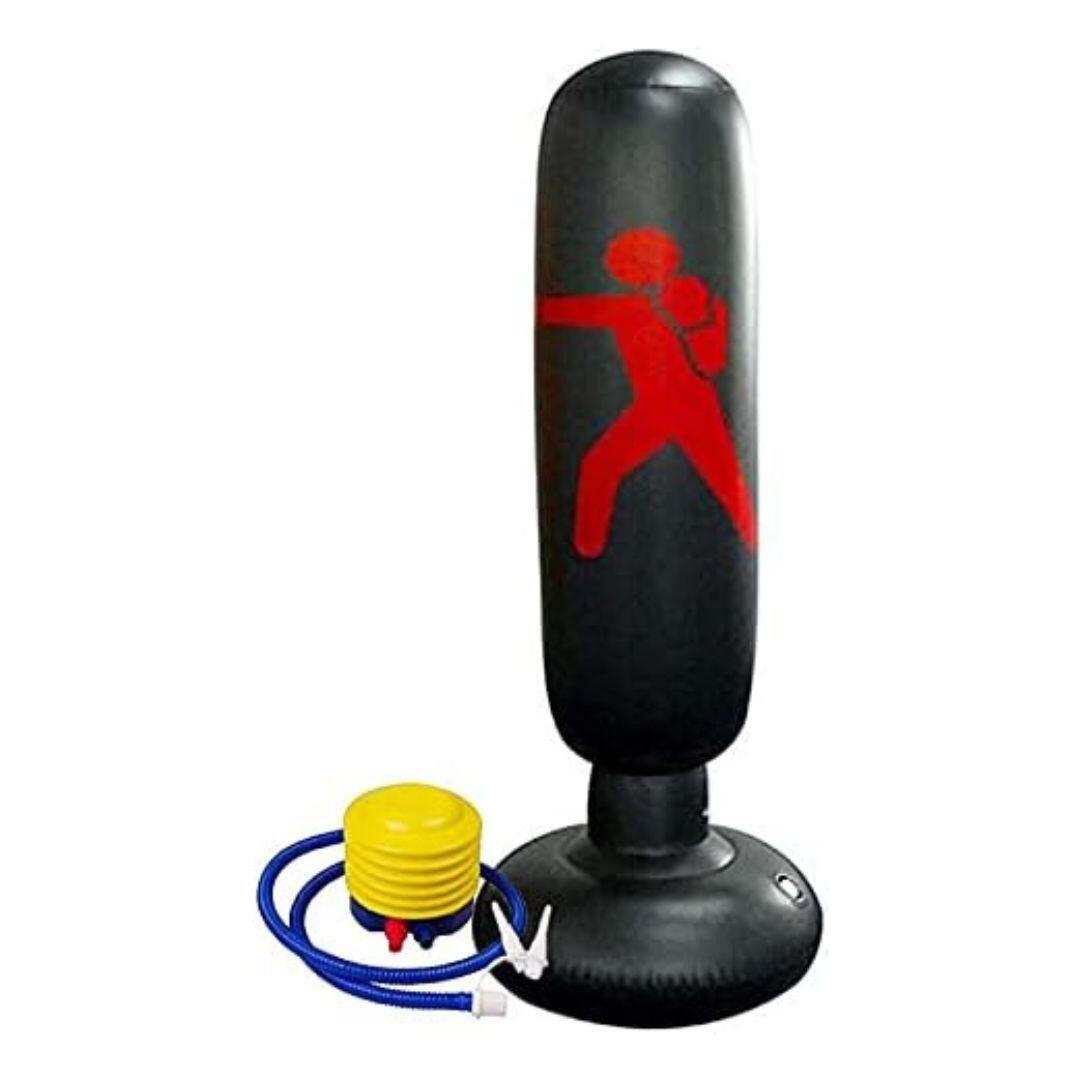 Saco de Boxe Inflável, Preto 2/4