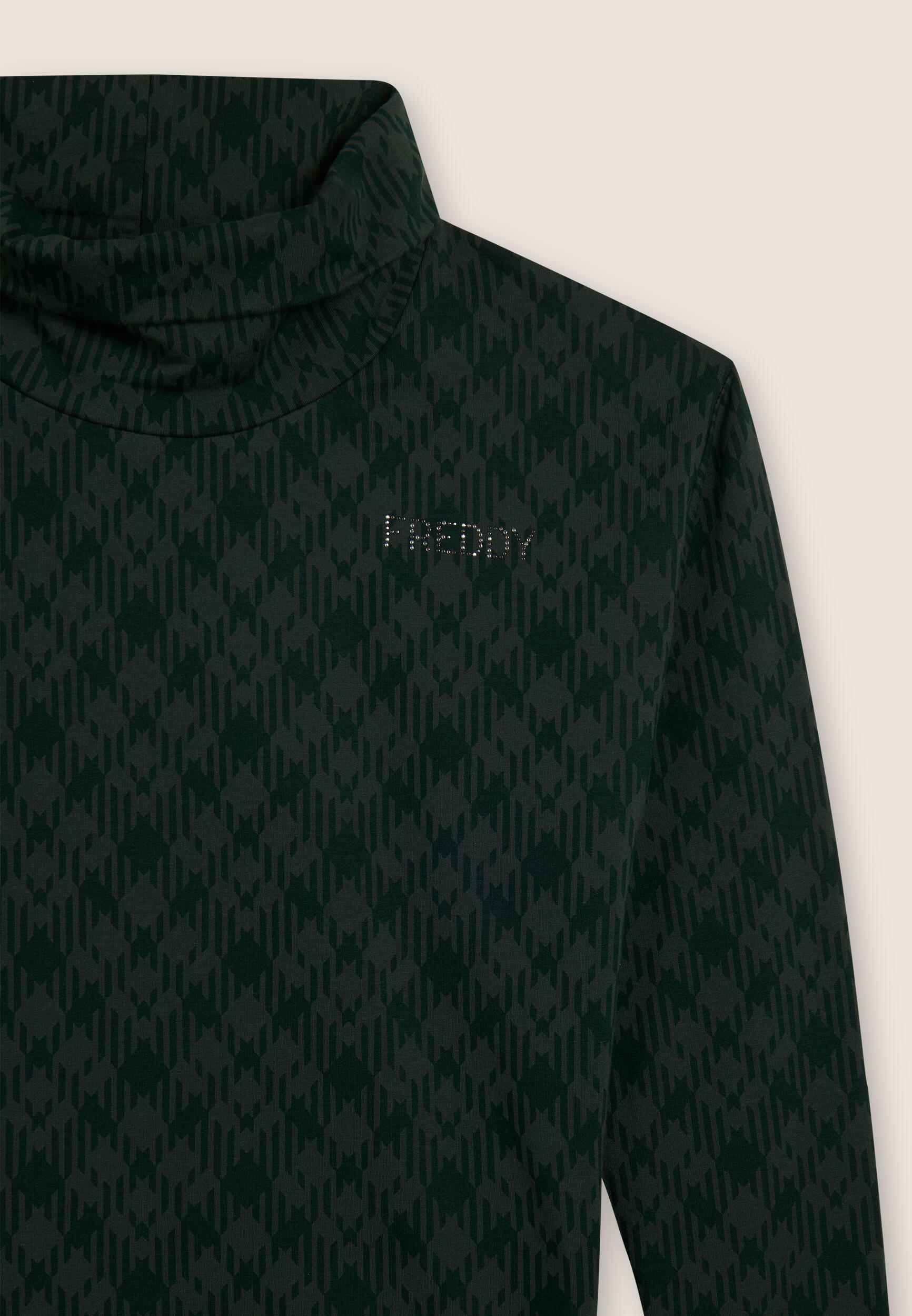 Sweat-shirt confortable à imprimé intégral avec bord superposé 3/3
