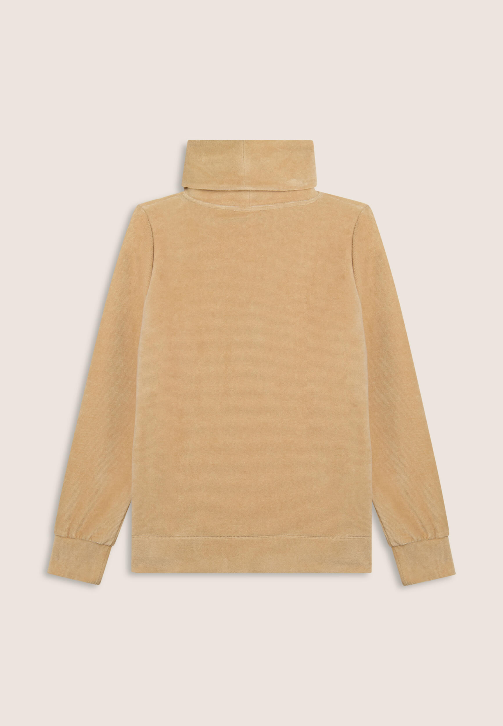 Sweat-shirt rayé en chenille avec col montant 2/3