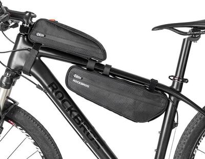 Afneembare 2-in-1 fietstas voor het frame. 2.5l