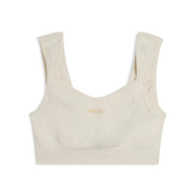 Top sportivo seamless con scollo a cuore e supporto leggero