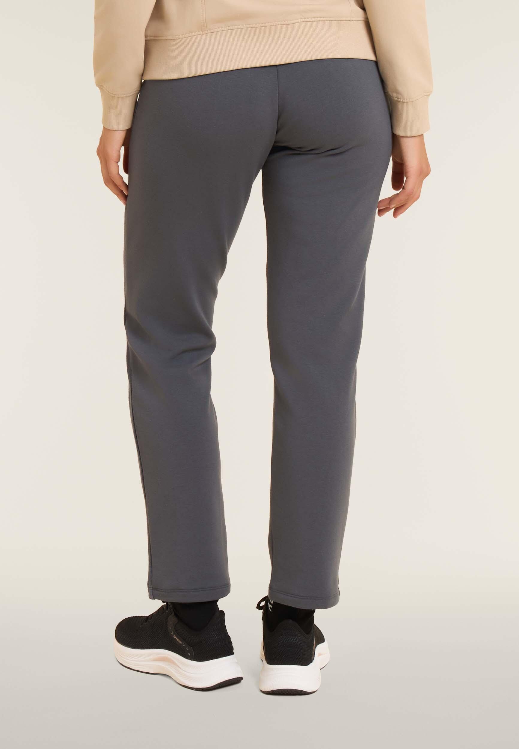 Pantalon de sport pour femmes avec pièce décorative en velours 3/4