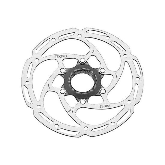 Tektro TR160-35 disco freno 160 mm Centerlock argento.