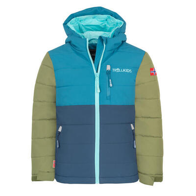 Kinder Winterjacke Hemsedal XT Wasserabweisend Mystikblau/Orange