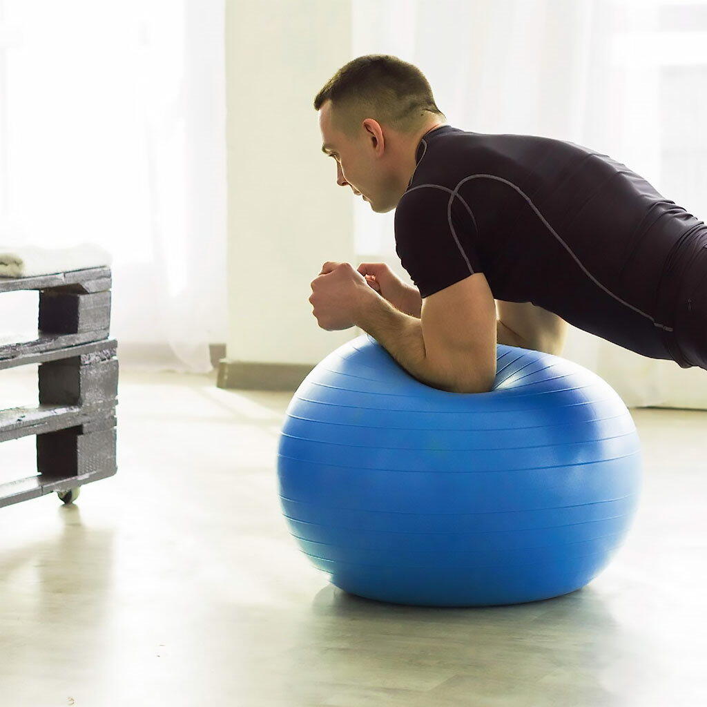 Fitball 65 cm Azul com Inflador 4/4
