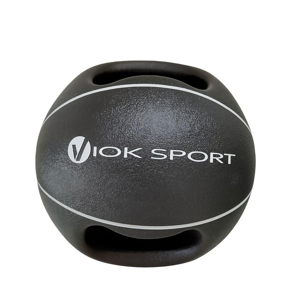 Balón medicinal 4kg con 2 asas antideslizantes Viok Sport 2/3
